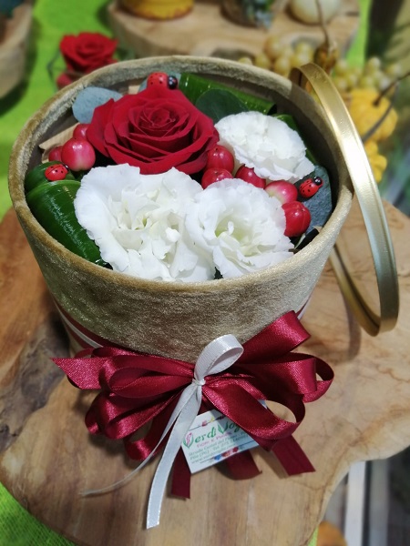 Flower Box Con Una Rosa